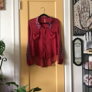 Free People Sheer Blouse